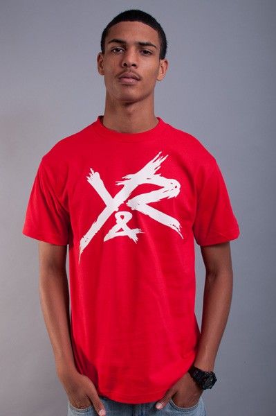 NEW MENS YOUNG & RECKLESS RED WHITE Y&R CLASSIC LOGO TEE T SHIRT SIZE 