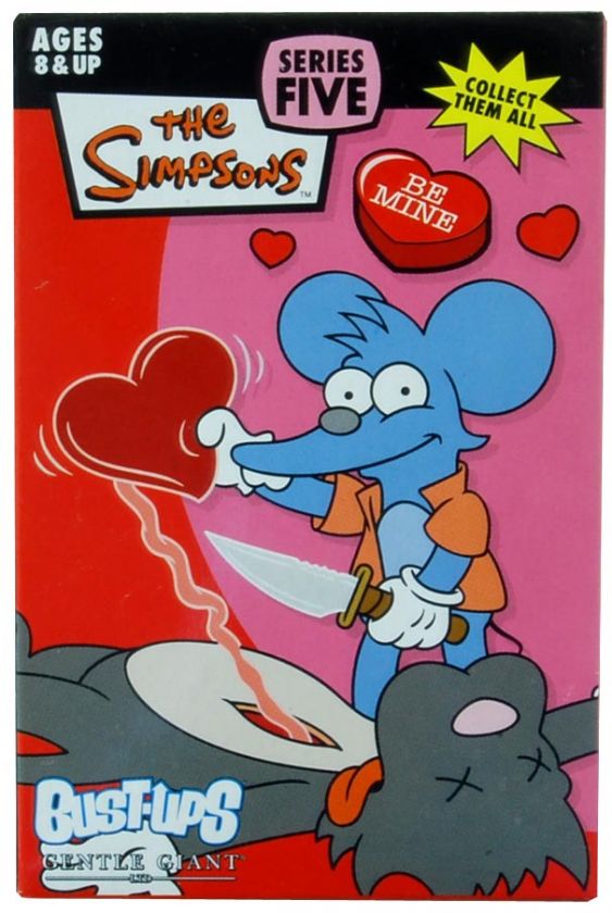 The Simpsons Bust Ups Valentine 5 Itchy & Scratchy  
