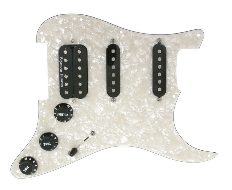 Fender Duncan HSS Loaded Pickguard SCN/TB 4 for Strat  