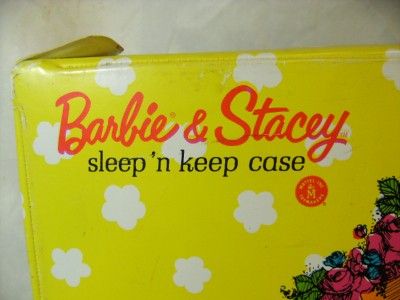 VINTAGE MOD BARBIE & STACEY SLEEP N KEEP 5151 DOUBLE DOLL VINYL CASE 