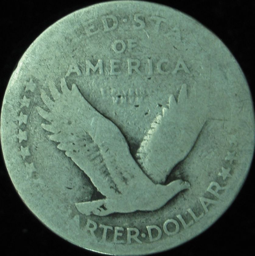 1917 P Type 1 Good Standing Liberty Quarter in Eagle Coin Holder 
