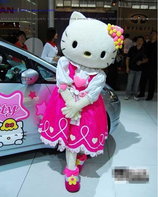 New Hello Kitty Adult Mascot Costume Fancy Party dress  