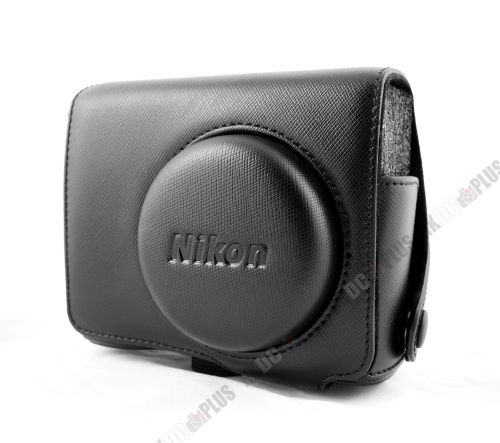 For NIKON COOLPIX P7000 Leather Camera Case bag (black)  