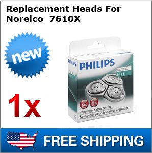 Replacement Heads for Norelco 7610X Shaver 1 Pack  