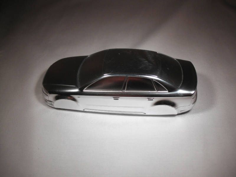 AUDI RS4 POLISHED ALUMINUM SCULPTURE BY MINICHAMPS RARE  