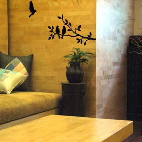 Tree Bird Adhesive WALL STICKER Removable Graphic Decal  