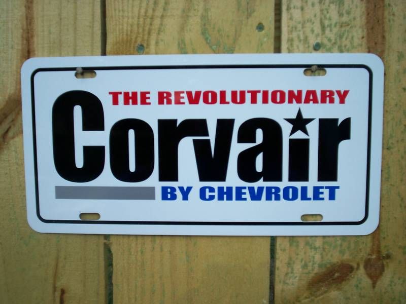Chevrolet Corvair plate tag 61 62 63 64 65 66 67 68 69  